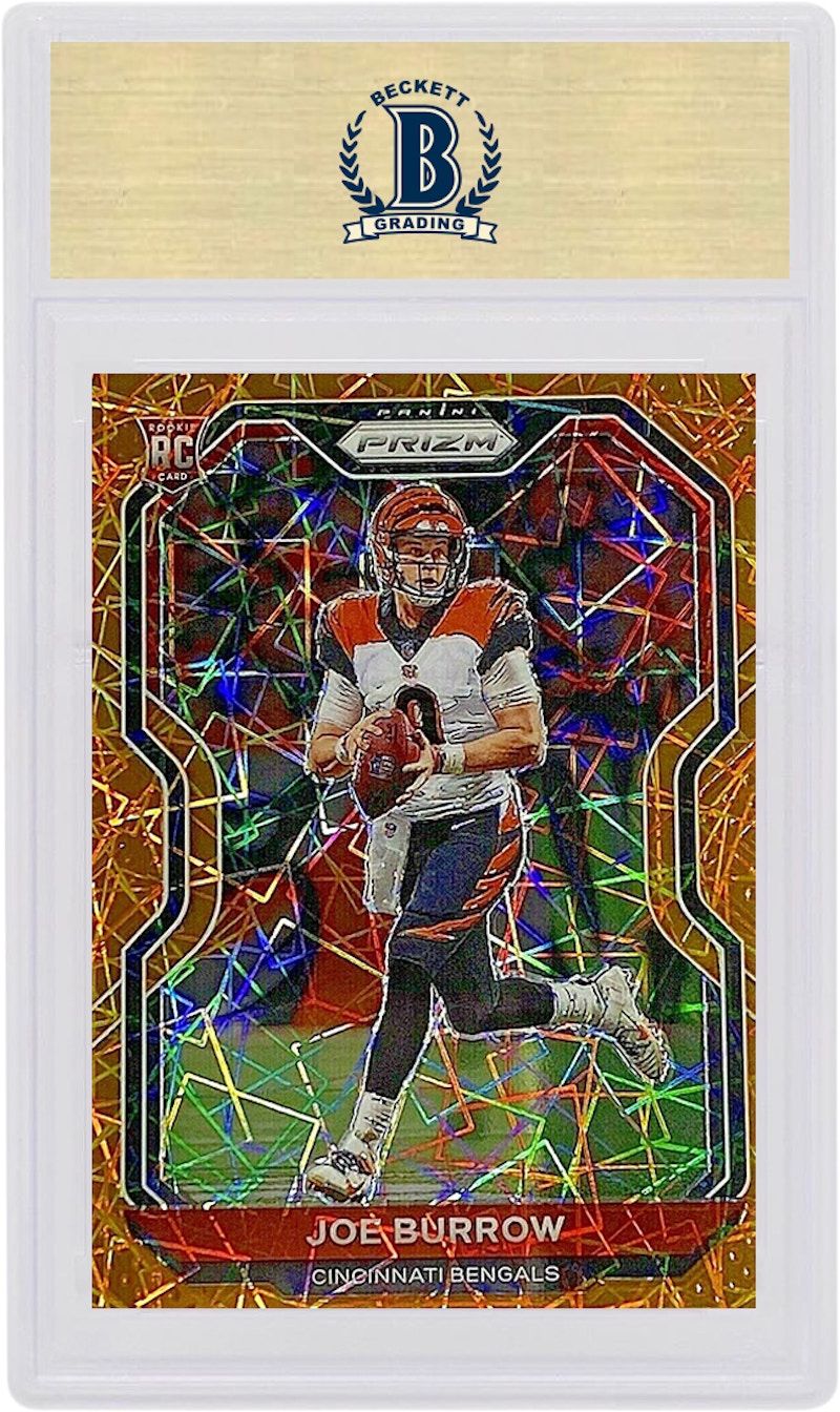 Joe Burrow 2020 Panini Prizm Rookie Lazer #307 (PSA or BGS Graded)