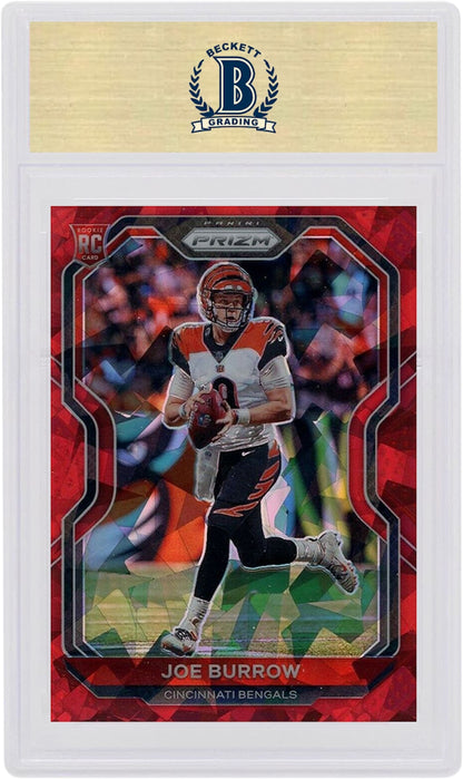 Joe Burrow 2020 Panini Prizm Rookie Red Ice #307 (PSA or BGS Graded)