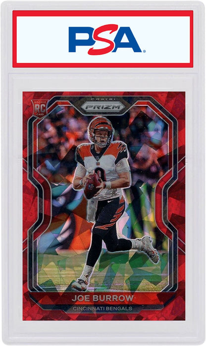 Joe Burrow 2020 Panini Prizm Rookie Red Ice #307 (PSA or BGS Graded)
