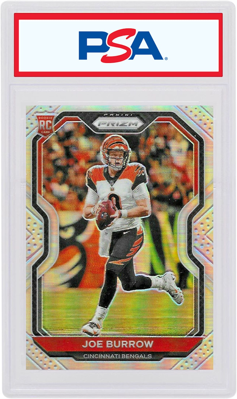 Joe Burrow 2020 Panini Prizm Rookie Silver #307 (PSA or BGS Graded)