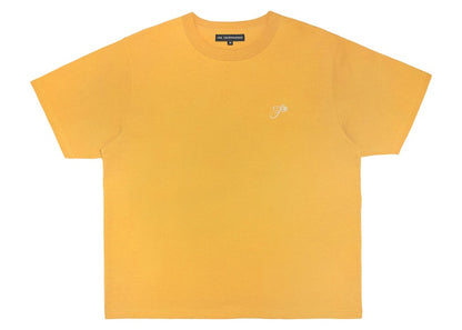 Joe Freshgoods J Flower Embroidered Logo T-shirt Mustard Yellow