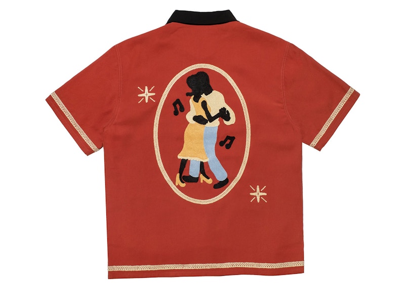 Joe Freshgoods Love Is In The Sky Button Up Brick Red