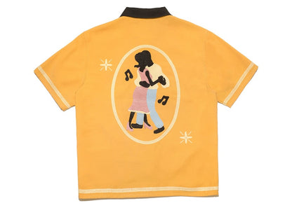 Joe Freshgoods Love Is In The Sky Button Up Mustard Yellow
