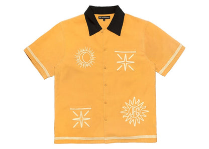 Joe Freshgoods Love Is In The Sky Button Up Mustard Yellow