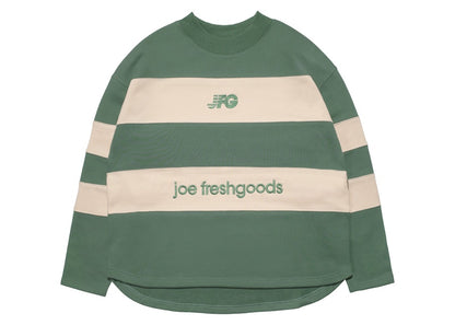 Joe Freshgoods Stripe Mockneck Green