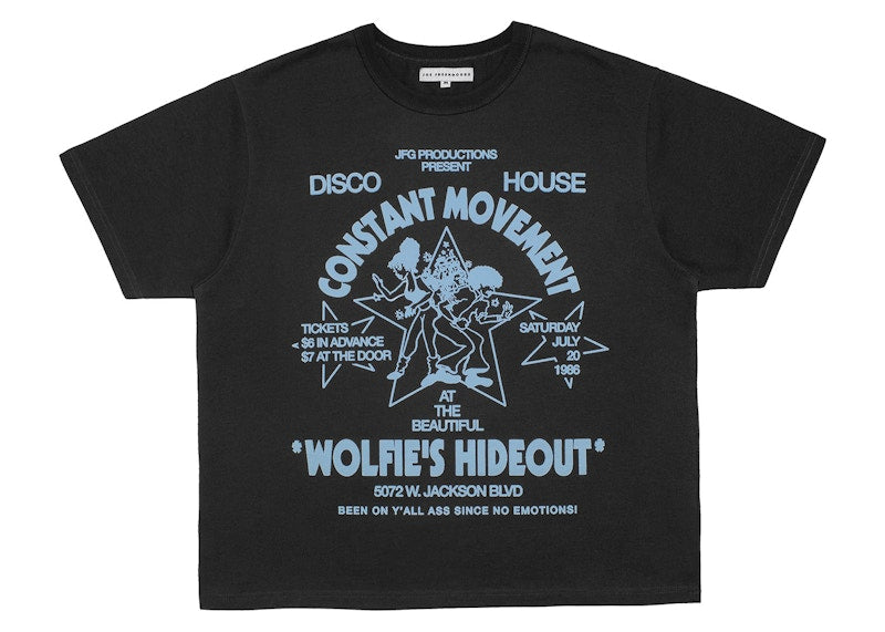 Joe Freshgoods Wolfie's Hideout T-shirt Washed Black