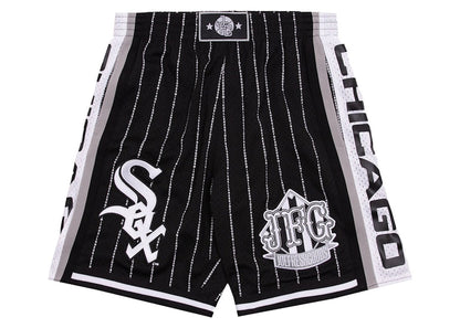 Joe Freshgoods x M&N Heavyweight White Sox Shorts Black