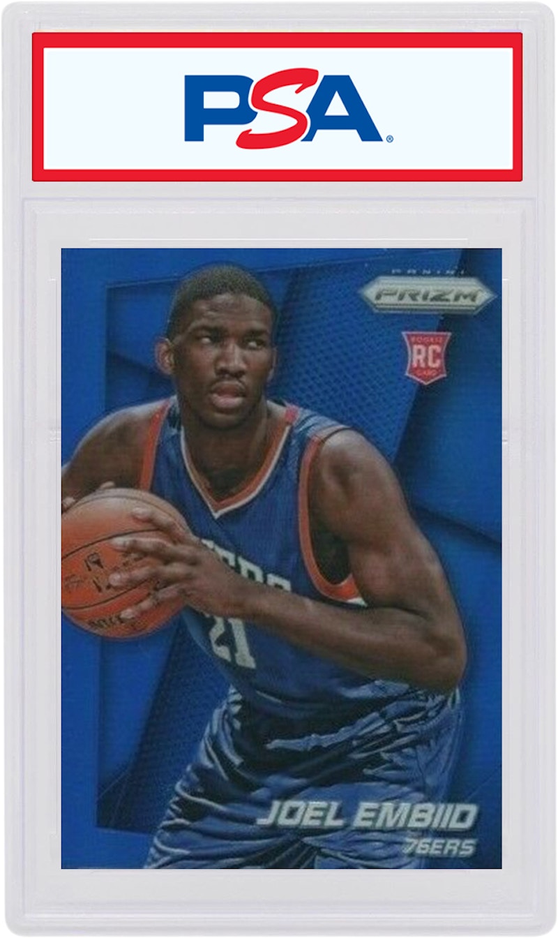 Joel Embiid 2013 Panini Prizm Rookie Blue #253 (PSA or BGS Graded)