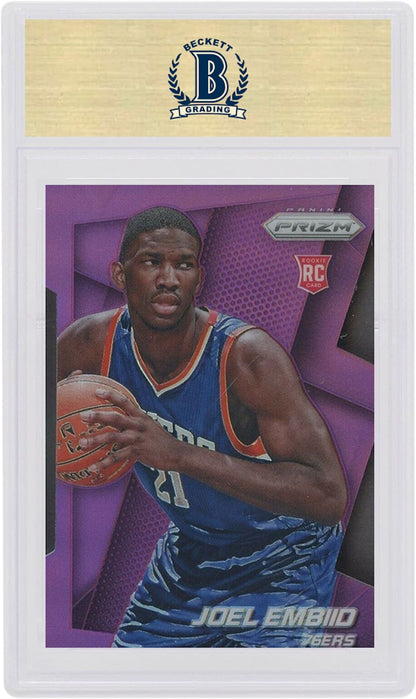 Joel Embiid 2014 Panini Prizm Rookie Purple Die Cut /139 #253 (PSA or BGS Graded)