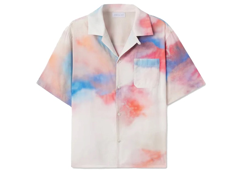 John Elliott Birds Eye Camp Shirt Multicolor