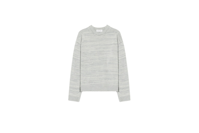 John Elliott Glitch Knit Crew Ivory/Ash