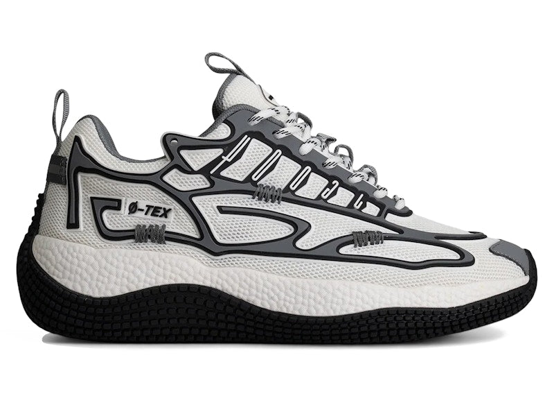 John Geiger 004 Layered White Grey (Black Outsole)