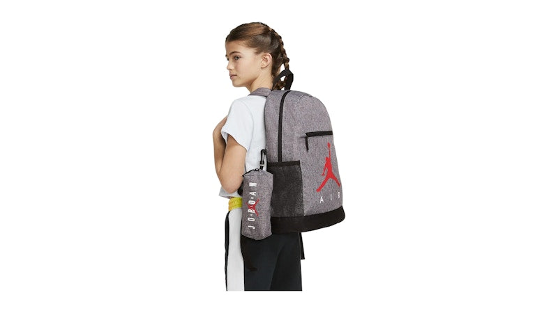 Jordan Air School Big Kids' 17L Backpack Carbon Heather