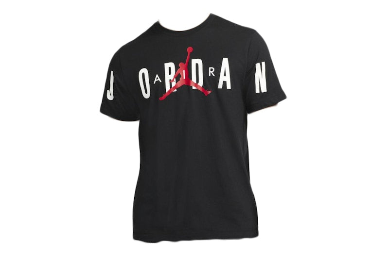 Jordan Air T-shirt Black/White/Gym Red