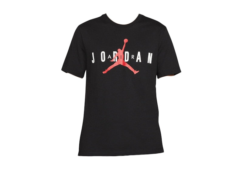 Jordan Air Wordmark T-shirt Black/White/Gym Red
