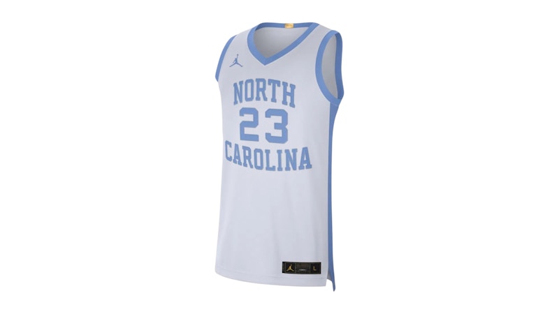 Jordan Elite Dri-Fit Unc Carolina Tarheels Jersey White