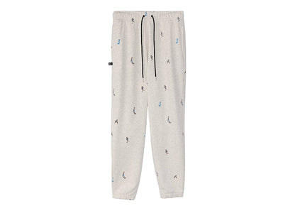 Jordan Essential Print Fleece Pants Oatmeal Heather