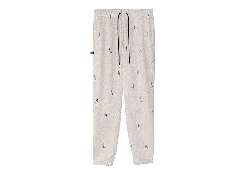 Jordan Essential Print Fleece Pants Oatmeal Heather