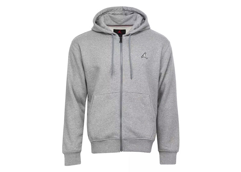 Jordan Essentials Full-Zip Fleece Hoodie Grey