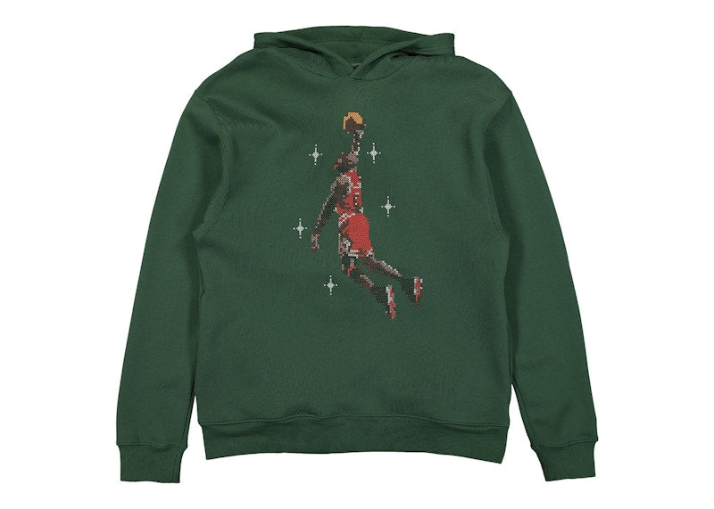 Jordan Essentials Slam Dunk Contest Graphic Fleece Hoodie Pine Green
