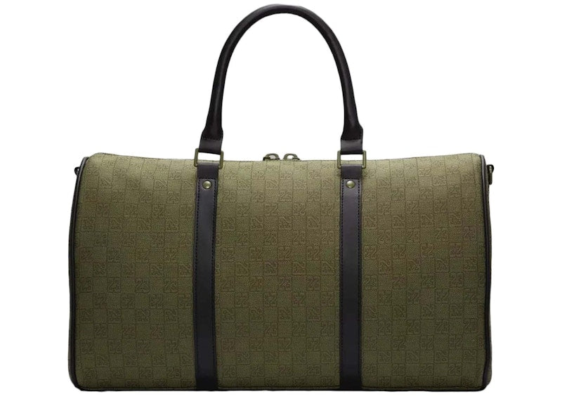 Jordan Monogram Duffle Bag (Green Zipper) Green