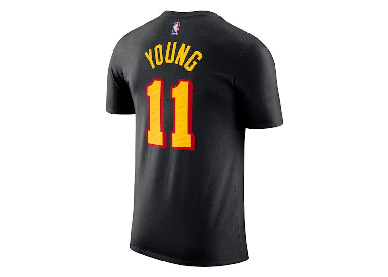 Jordan NBA Atlanta Hawks Trae Young T-shirt Black/Yellow