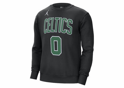 Jordan NBA Boston Celtics Jayson Tatum Courtside Statement Edition Fleece Loose Fit Sweatshirt Black