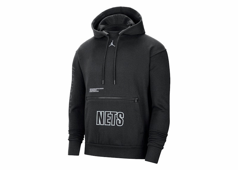 Jordan NBA Brooklyn Nets Statement Edition Loose Fit Hoodie Black