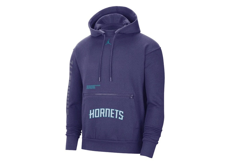 Jordan NBA Charlotte Hornets Courtside Loose Fit Hoodie Purple