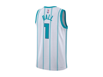 Jordan NBA Charlotte Hornets Lamelo Ball Association Edition Swingman Jersey White/Tail
