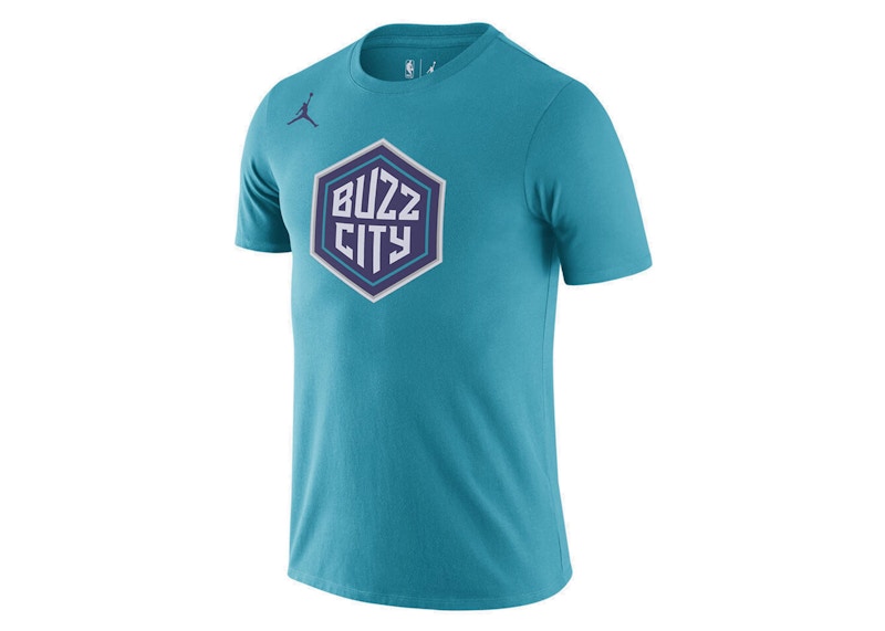 Jordan NBA Charlotte Hornets Logo Dri-Fit T-shirt Teal