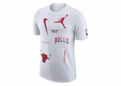 Jordan NBA Chicago Bulls Max 90 Courtside Loose Fit T-shirt White