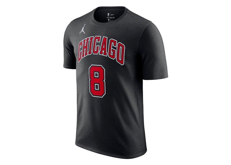 Jordan NBA Chicago Bulls Zach Lavine T-shirt Black/Red