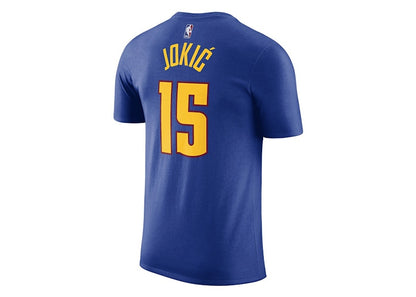 Jordan NBA Denver Nuggets Nikola Jokic Mile High Statement T-shirt Blue/Yellow