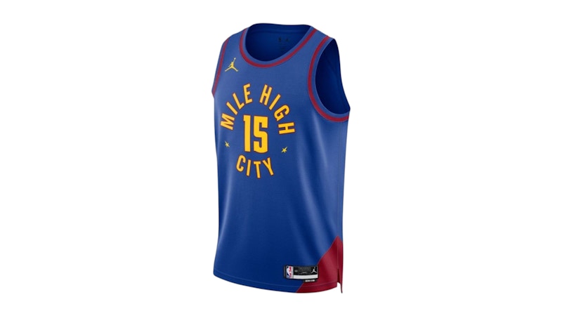 Jordan NBA Denver Nuggets Nikola Jokic Statement Edition Jersey Blue/Yellow