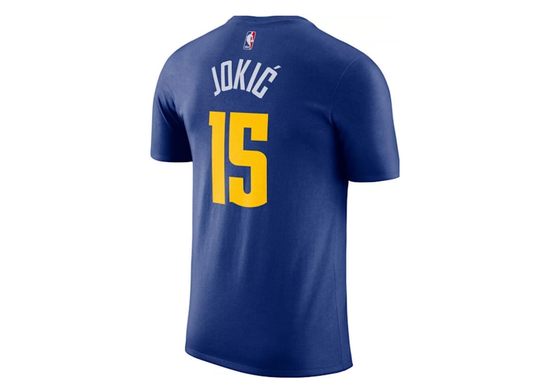 Jordan NBA Denver Nuggets Nikola Jokic T-shirt Blue