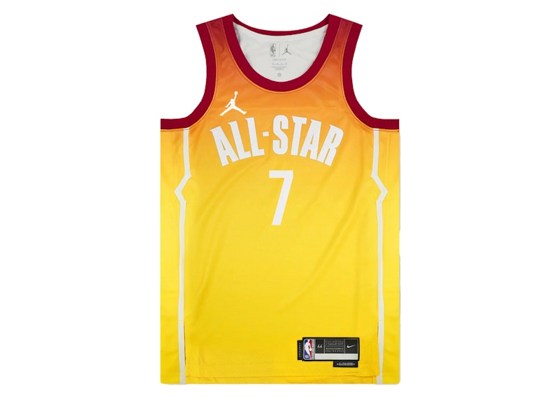 Jordan NBA Kevin Durant All Star 2023 Jersey Yellow/Orange