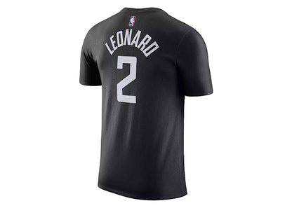 Jordan NBA Los Angeles Clippers Kawhi Leonard Statement T-shirt Black/White
