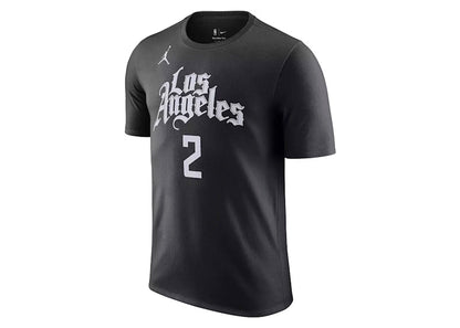 Jordan NBA Los Angeles Clippers Kawhi Leonard Statement T-shirt Black/White