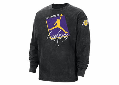 Jordan NBA Los Angeles Lakers Max 90 Courtside L/S T-shirt Black
