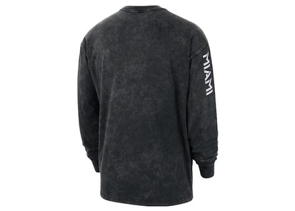 Jordan NBA Miami Heat Courtside Statement Long-Sleeve T-shirt Black
