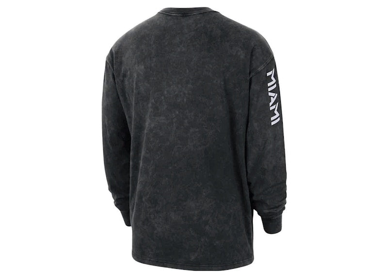 Jordan NBA Miami Heat Courtside Statement Long-Sleeve T-shirt Black