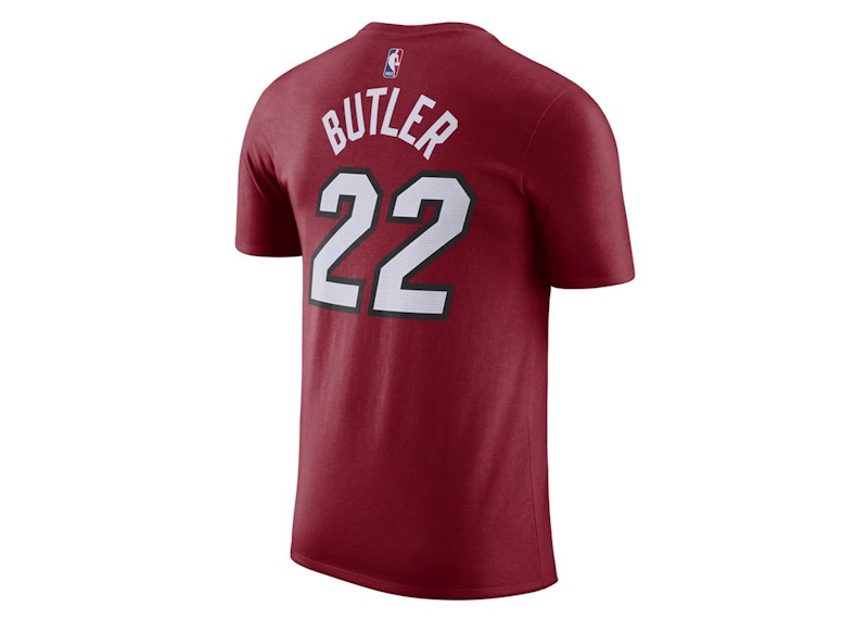 Jordan NBA Miami Heat Jimmy Butler Statement Edition T-shirt Dark Red/White