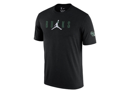 Jordan NBA Milwaukee Bucks Courtside T-shirt Black