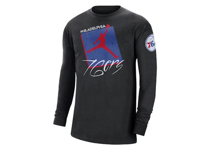 Jordan NBA Philadelphia 76ers Courtside Statement Edition Max 90 T-shirt Black
