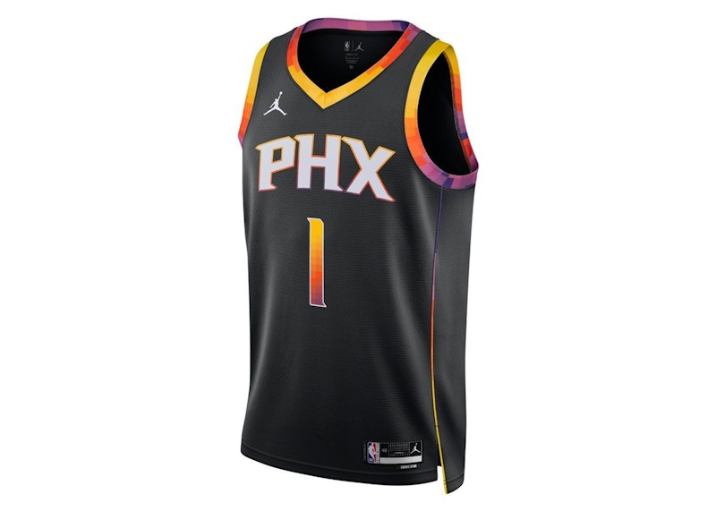 Jordan NBA Phoenix Suns Devin Booker Statement Edition Dri-Fit Swingman Jersey Black/Multicolor