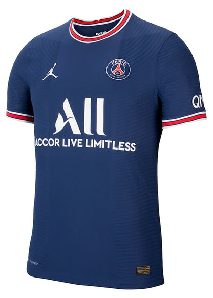 Jordan Paris Saint-Germain Cup Home Vapor Match Shirt 2021-22 With Messi 30 Printing Jersey Midnight Navy/University Red/White