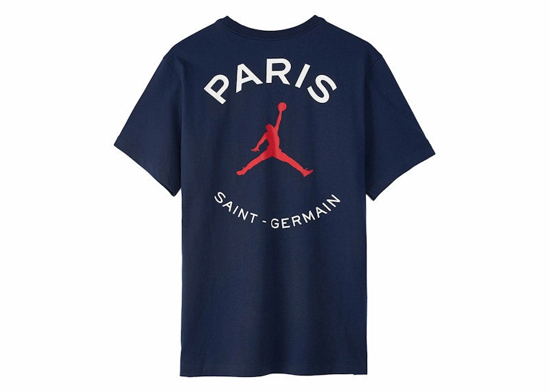 Jordan Paris Saint-Germain Logo T-Shirt Blue