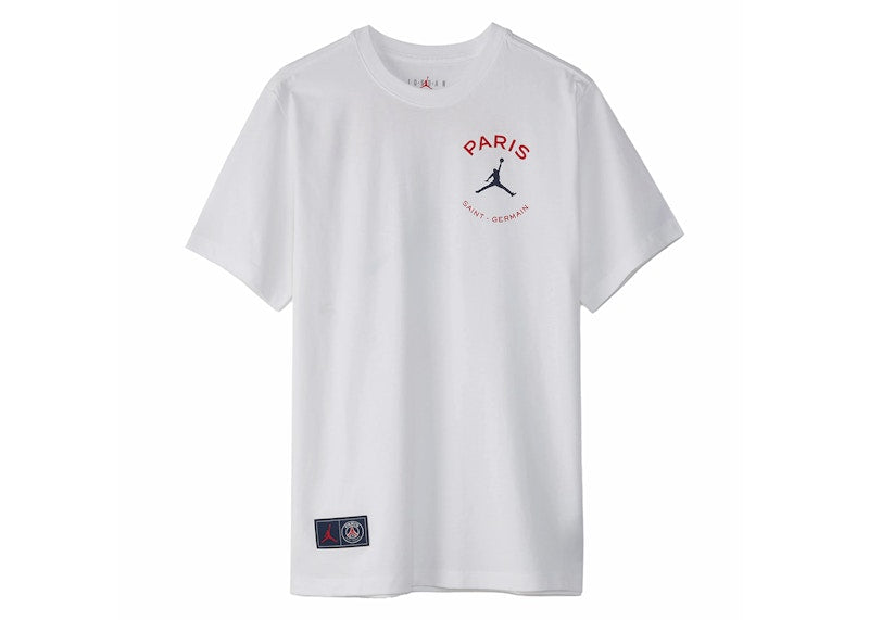 Jordan Paris Saint-Germain Logo T-Shirt White
