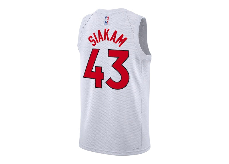 Nike Pascal Siakam Toronto Raptors Dri-Fit Jersey White